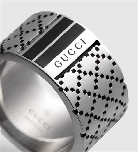 mens gucci silver necklace|gucci men's rings silver.